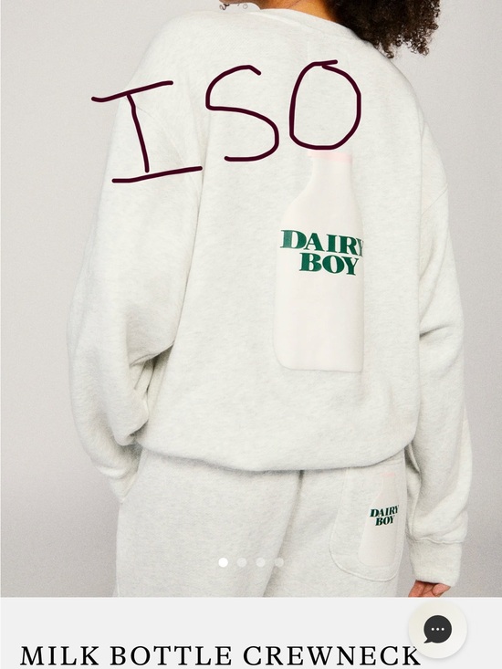 Dairy Boy Sweaters - ISO Dairy Boy Milk Bottle Crewneck